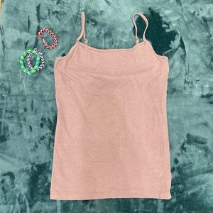 AEROPOSTALE Blush Pink Sparkly Cami